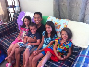 Cousin Jacob here for a visit!