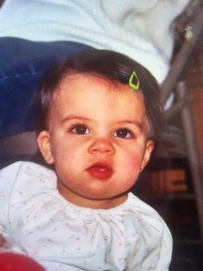 Natasha at her 1 year birthday party.