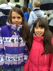 Out in the cold on the steps of the Capitol, April 17, 2015.