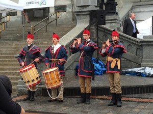 The band that starts the march.