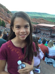 Right when we first go to our seats.