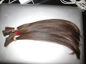 This is the hair being donated!