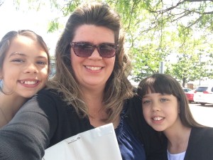 Mommy with Natasha and Belle at the annual family conference.