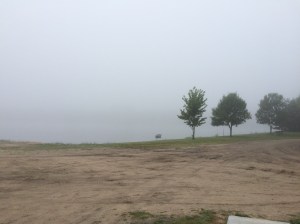 Tuesday, August 4th, can't even see the lake.