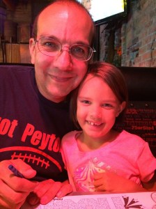 Birthday dinner at Alex's favorite pizza restaurant The Rock.