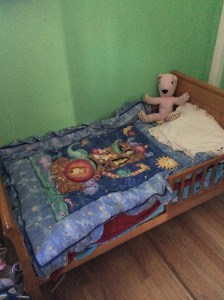 Katherine's new bed!