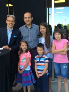 Phil and kids when they went to see Eric Metaxes. May 2016