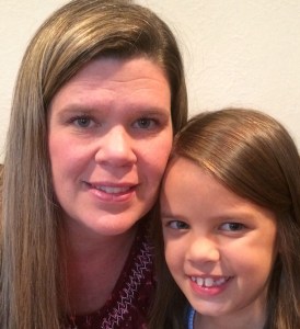 Mommy and Alex at her birthday dinner.