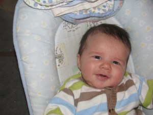 Jonathan about 3 months old I think.